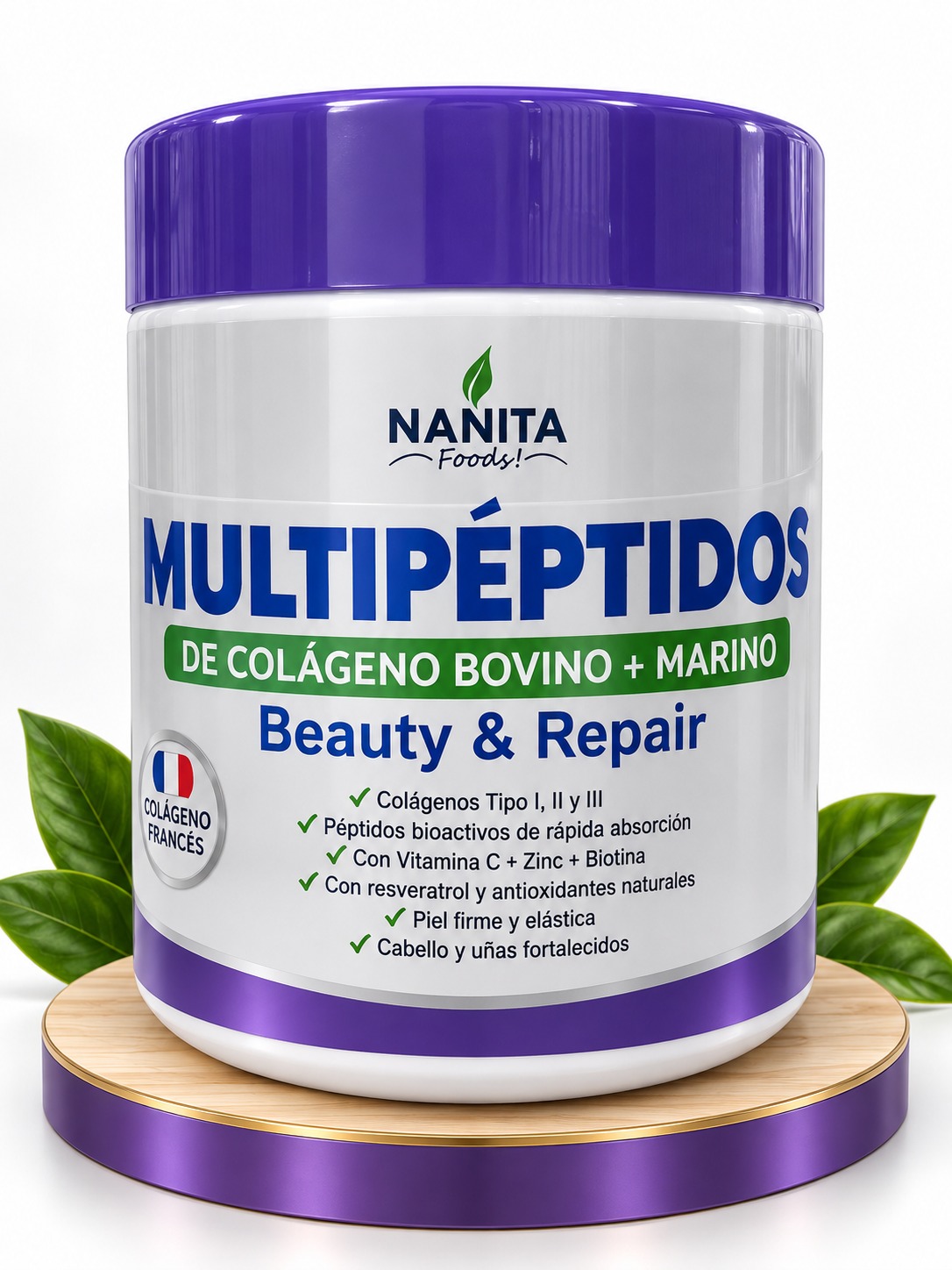 MULTIPEPTIDOS - COLAGENO TIP I, II, III POTE X 350 GR